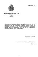 Afkondigingsblad van Aruba 1997 no. 37, DWJZ - Directie Wetgeving en Juridische Zaken