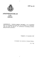Afkondigingsblad van Aruba 1997 no. 41, DWJZ - Directie Wetgeving en Juridische Zaken