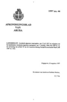 Afkondigingsblad van Aruba 1997 no. 44, DWJZ - Directie Wetgeving en Juridische Zaken