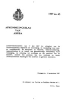 Afkondigingsblad van Aruba 1997 no. 45, DWJZ - Directie Wetgeving en Juridische Zaken