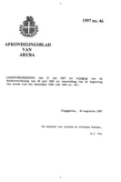Afkondigingsblad van Aruba 1997 no. 46, DWJZ - Directie Wetgeving en Juridische Zaken