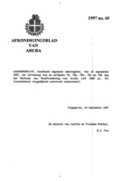 Afkondigingsblad van Aruba 1997 no. 49, DWJZ - Directie Wetgeving en Juridische Zaken
