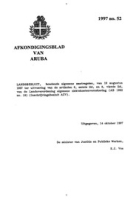 Afkondigingsblad van Aruba 1997 no. 52, DWJZ - Directie Wetgeving en Juridische Zaken