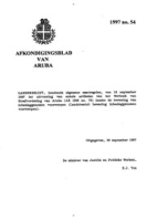 Afkondigingsblad van Aruba 1997 no. 54, DWJZ - Directie Wetgeving en Juridische Zaken