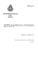 Afkondigingsblad van Aruba 1997 no. 55, DWJZ - Directie Wetgeving en Juridische Zaken