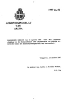Afkondigingsblad van Aruba 1997 no. 56, DWJZ - Directie Wetgeving en Juridische Zaken