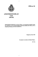 Afkondigingsblad van Aruba 1998 no. 54, DWJZ - Directie Wetgeving en Juridische Zaken