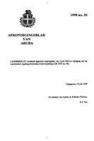 Afkondigingsblad van Aruba 1998 no. 55, DWJZ - Directie Wetgeving en Juridische Zaken