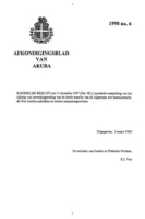 Afkondigingsblad van Aruba 1998 no. 6, DWJZ - Directie Wetgeving en Juridische Zaken