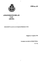 Afkondigingsblad van Aruba 1998 no. 65, DWJZ - Directie Wetgeving en Juridische Zaken