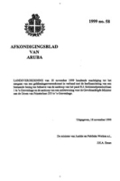 Afkondigingsblad van Aruba 1999 no. 58, DWJZ - Directie Wetgeving en Juridische Zaken