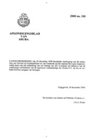 Afkondigingsblad van Aruba 2000 no. 100, DWJZ - Directie Wetgeving en Juridische Zaken