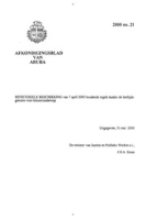 Afkondigingsblad van Aruba 2000 no. 21, DWJZ - Directie Wetgeving en Juridische Zaken