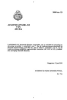Afkondigingsblad van Aruba 2000 no. 23, DWJZ - Directie Wetgeving en Juridische Zaken