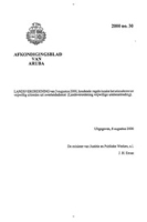 Afkondigingsblad van Aruba 2000 no. 30, DWJZ - Directie Wetgeving en Juridische Zaken
