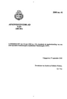 Afkondigingsblad van Aruba 2000 no. 41, DWJZ - Directie Wetgeving en Juridische Zaken