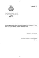 Afkondigingsblad van Aruba 2000 no. 61, DWJZ - Directie Wetgeving en Juridische Zaken
