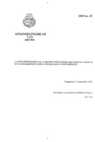 Afkondigingsblad van Aruba 2000 no. 82, DWJZ - Directie Wetgeving en Juridische Zaken