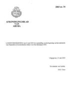 Afkondigingsblad van Aruba 2003 no. 34, DWJZ - Directie Wetgeving en Juridische Zaken