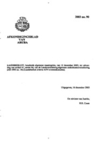 Afkondigingsblad van Aruba 2003 no. 90, DWJZ - Directie Wetgeving en Juridische Zaken