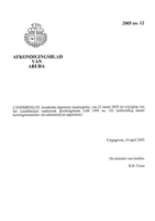 Afkondigingsblad van Aruba 2005 no. 12, DWJZ - Directie Wetgeving en Juridische Zaken