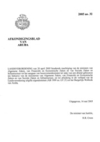 Afkondigingsblad van Aruba 2005 no. 32, DWJZ - Directie Wetgeving en Juridische Zaken