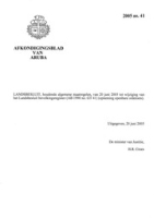Afkondigingsblad van Aruba 2005 no. 41, DWJZ - Directie Wetgeving en Juridische Zaken