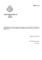 Afkondigingsblad van Aruba 2005 no. 52, DWJZ - Directie Wetgeving en Juridische Zaken