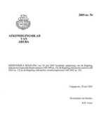 Afkondigingsblad van Aruba 2005 no. 56, DWJZ - Directie Wetgeving en Juridische Zaken