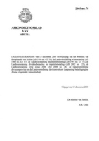 Afkondigingsblad van Aruba 2005 no. 76, DWJZ - Directie Wetgeving en Juridische Zaken