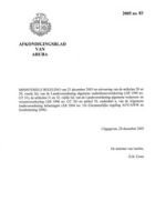 Afkondigingsblad van Aruba 2005 no. 83, DWJZ - Directie Wetgeving en Juridische Zaken