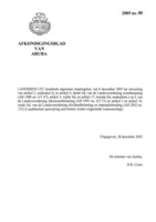 Afkondigingsblad van Aruba 2005 no. 88, DWJZ - Directie Wetgeving en Juridische Zaken