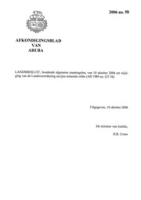 Afkondigingsblad van Aruba 2006 no. 58, DWJZ - Directie Wetgeving en Juridische Zaken