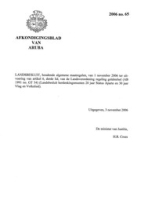Afkondigingsblad van Aruba 2006 no. 65, DWJZ - Directie Wetgeving en Juridische Zaken