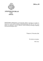 Afkondigingsblad van Aruba 2006 no. 80, DWJZ - Directie Wetgeving en Juridische Zaken