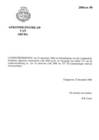 Afkondigingsblad van Aruba 2006 no. 86, DWJZ - Directie Wetgeving en Juridische Zaken