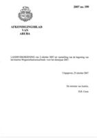 Afkondigingsblad van Aruba 2007 no. 100, DWJZ - Directie Wetgeving en Juridische Zaken
