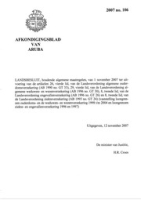 Afkondigingsblad van Aruba 2007 no. 106, DWJZ - Directie Wetgeving en Juridische Zaken
