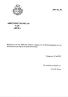 Afkondigingsblad van Aruba 2007 no. 53, DWJZ - Directie Wetgeving en Juridische Zaken