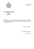 Afkondigingsblad van Aruba 2007 no. 56, DWJZ - Directie Wetgeving en Juridische Zaken