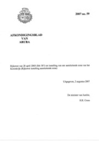 Afkondigingsblad van Aruba 2007 no. 59, DWJZ - Directie Wetgeving en Juridische Zaken