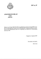 Afkondigingsblad van Aruba 2007 no. 60, DWJZ - Directie Wetgeving en Juridische Zaken
