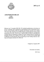 Afkondigingsblad van Aruba 2007 no. 61, DWJZ - Directie Wetgeving en Juridische Zaken