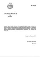 Afkondigingsblad van Aruba 2007 no. 63, DWJZ - Directie Wetgeving en Juridische Zaken