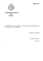 Afkondigingsblad van Aruba 2008 no. 19, DWJZ - Directie Wetgeving en Juridische Zaken