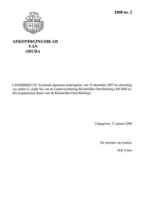 Afkondigingsblad van Aruba 2008 no. 2, DWJZ - Directie Wetgeving en Juridische Zaken