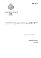 Afkondigingsblad van Aruba 2008 no. 21, DWJZ - Directie Wetgeving en Juridische Zaken