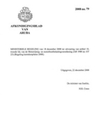 Afkondigingsblad van Aruba 2008 no. 79, DWJZ - Directie Wetgeving en Juridische Zaken