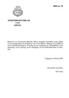 Afkondigingsblad van Aruba 2009 no. 10, DWJZ - Directie Wetgeving en Juridische Zaken