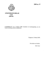 Afkondigingsblad van Aruba 2009 no. 15, DWJZ - Directie Wetgeving en Juridische Zaken